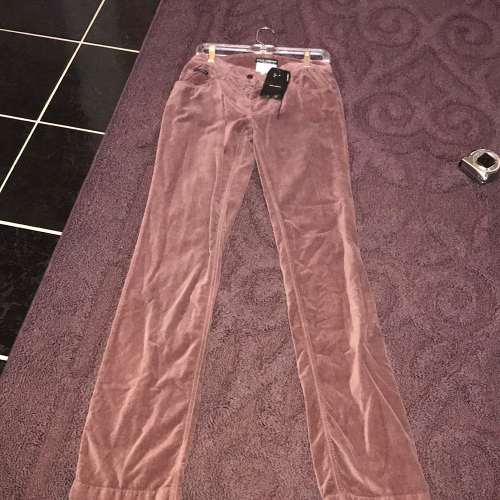 NWT Dolce & Gabbana velour slacks - Picture 1 of 8